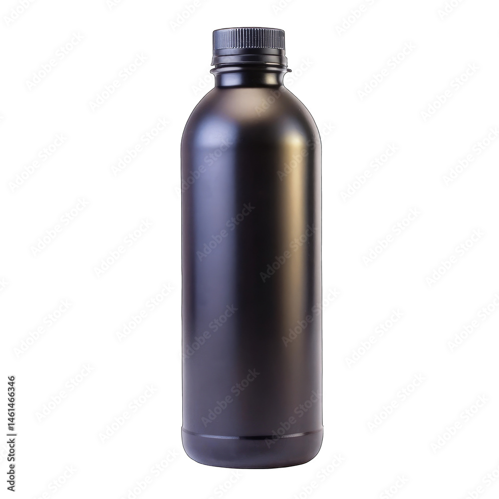 black plastic bottle black plastic bottle