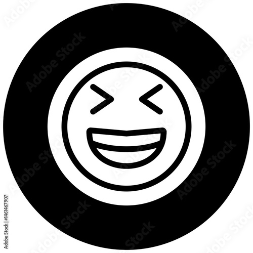 Grinning Squinting Face Icon