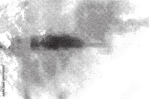 A close-up view of a human eye with a dark pupil.