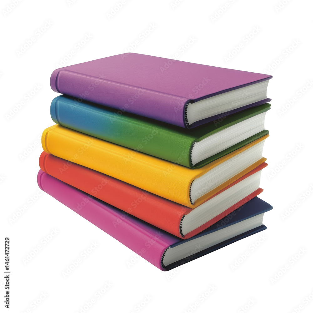 Stack of colorful books (5) Stack of colorful books (5)