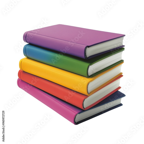 Wallpaper Mural Stack of colorful books (5) Torontodigital.ca