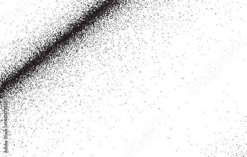 A diagonal dominates the  creating a sense of movement and abstraction.