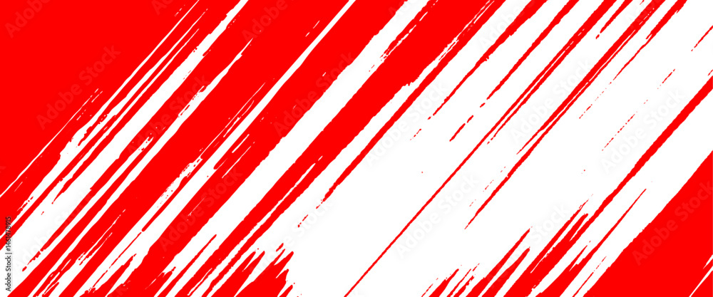 Vector abstract style red paintbrush design banner templates
