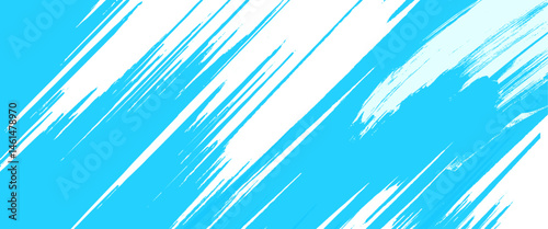 Vector abstract style blue paintbrush design banner templates