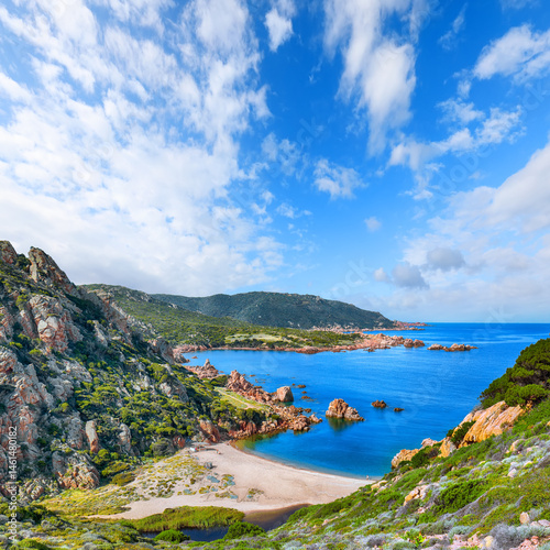 Unbelivable view of Li Cossi beach on Costa Paradiso resort.