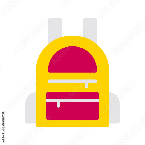 Bag Pack icon vector image. Suitable for mobile apps, web apps and print media.