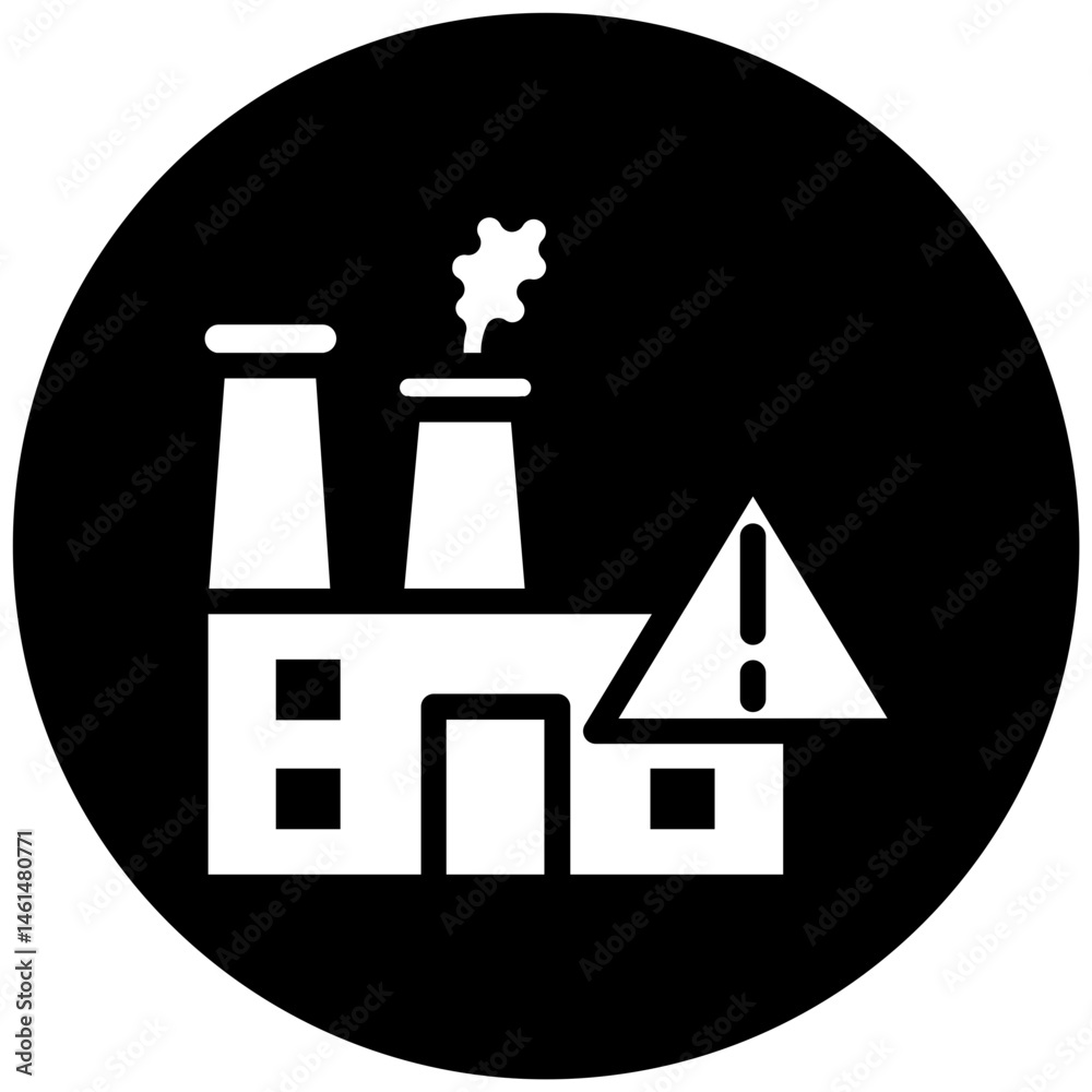 Factory Waste Icon Factory Waste Icon
