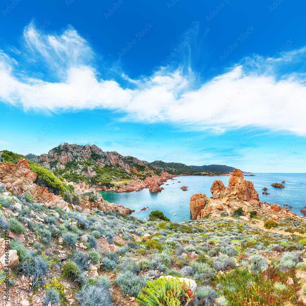 Unbelivable view of popular travel destination Costa Paradiso.