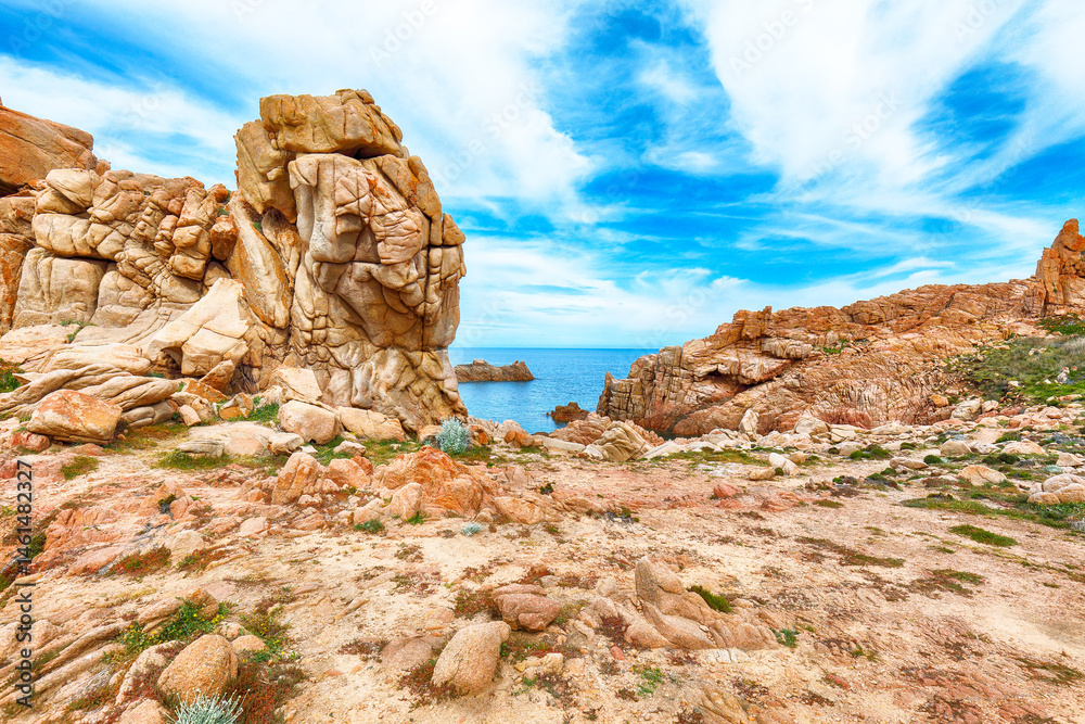 Unbelivable view of popular travel destination Costa Paradiso.