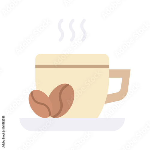 Coffee icon vector image. Suitable for mobile apps, web apps and print media.