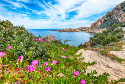 Obraz na płótnie Unbelivable view of popular travel destination Costa Paradiso. w salonie