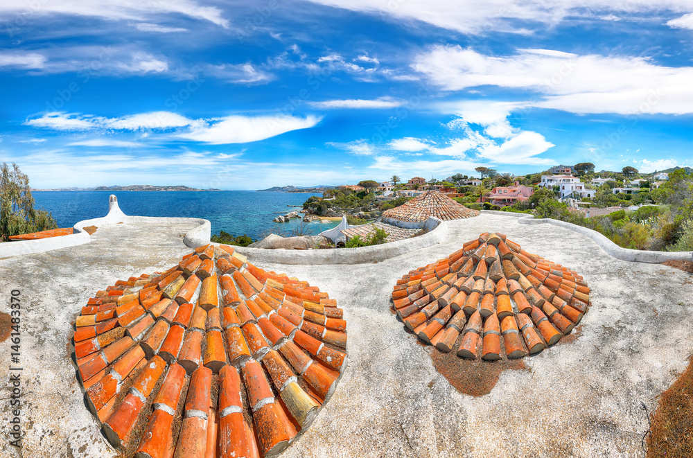 Unbelivable view of Porto Rafael resort. Awesome tiled roof of traditional houses.