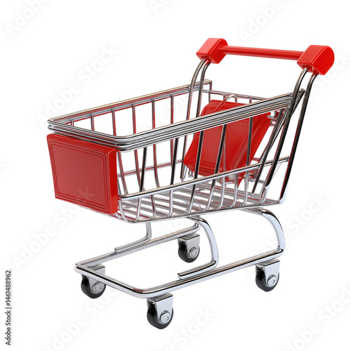 Red shopping cart (3)