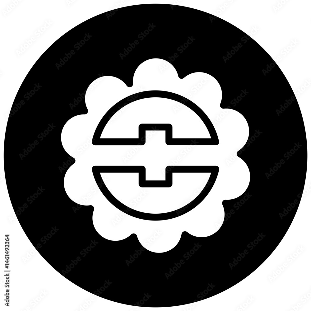 Fototapeta premium Moon Cake Icon