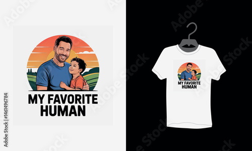Vintage Style Father's t shirt, colorful retro background, retro typography, Best ever dad, vector Illustration, Artwork, Gifts, Vintage Sunset T-Shirt Design, Father's Day Quote,
