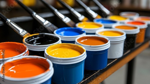 Easy-to-clean painting tools with non-stick surfaces and reusable paint trays.