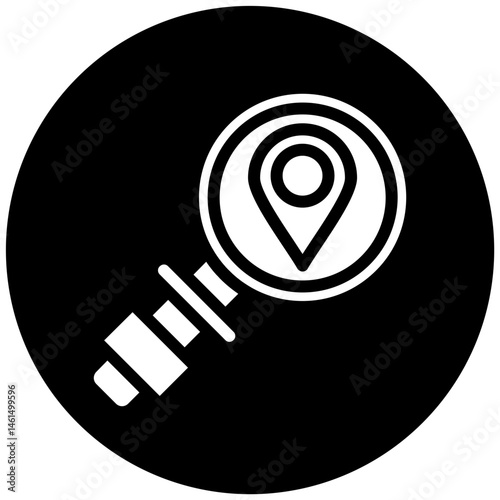 Search Location Vector Icon