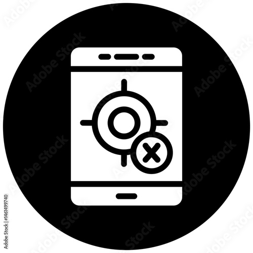 GPS Not Fixed Vector Icon