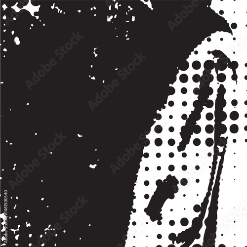 A dark silhouette of a hand with scattered white dots against a black background.