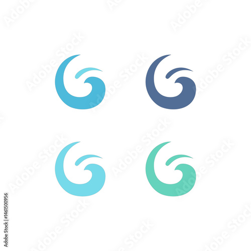 Water Splash Sign Symbol Logo Vector isolated on White