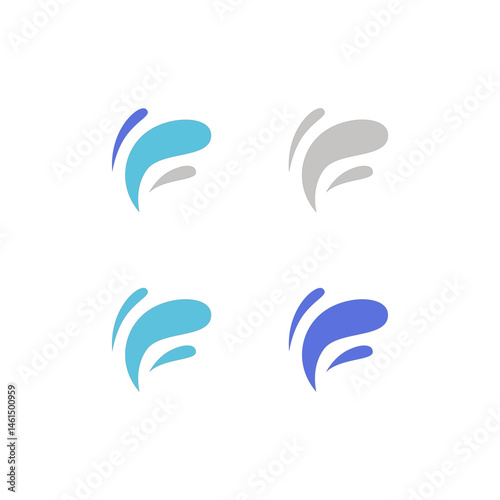 Water Splash Sign Symbol Logo Vector isolated on White