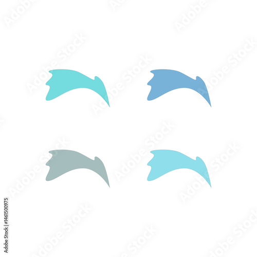 Water Splash Sign Symbol Logo Vector isolated on White