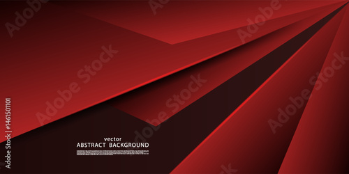 Abstract dark red overlapping 3D background. Trendy paper cut square pattern with shadow and light. Vector Eps10