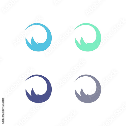 Water Splash Sign Symbol Logo Vector isolated on White