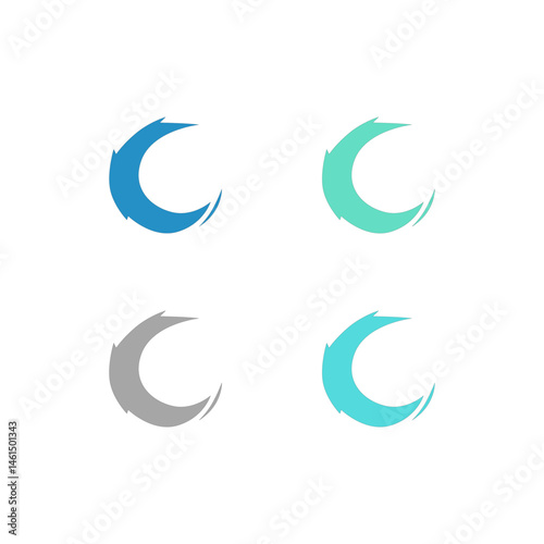 Water Splash Sign Symbol Logo Vector isolated on White