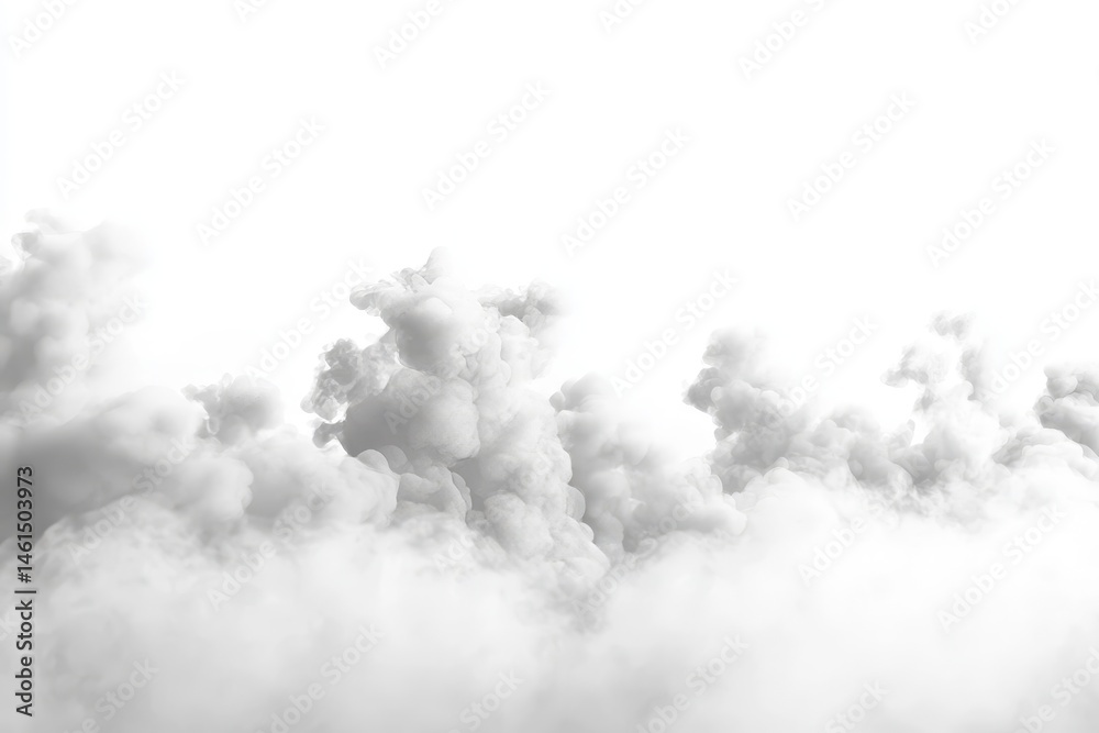 Abstract cloud-like smoky shapes against a white backdrop. Abstract cloud-like smoky shapes against a white backdrop.