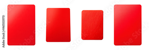 Free Download Set of red card isolated on transparent background	 - GFXLoad