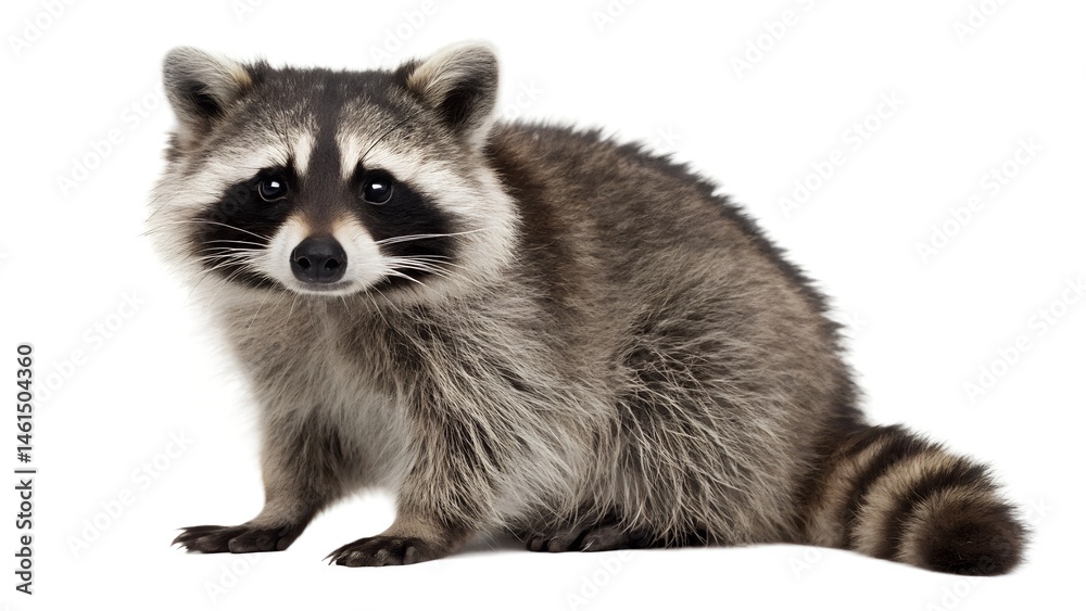 Fototapeta premium Raccoon Looking at Camera. 