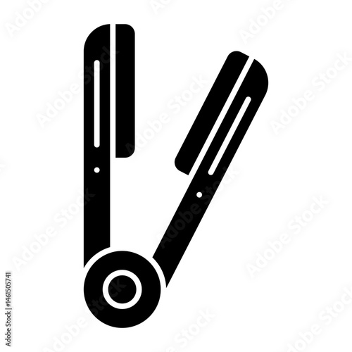 Straightener glyph icon