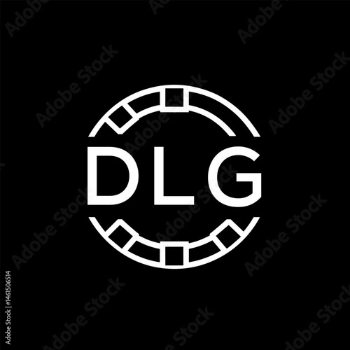 WebDLG letter logo. DLG blue image on white background. DLG Monogram logo design for entrepreneur and business. DLG best icon.