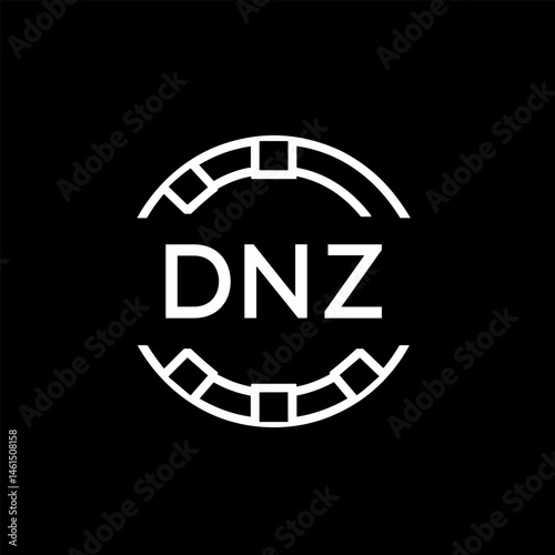 WebDNZ letter logo. DNZ blue image on white background. DNZ Monogram logo design for entrepreneur and business. DNZ best icon.
