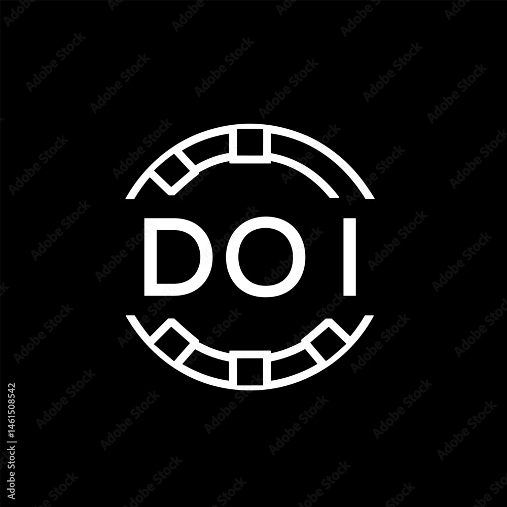 WebDOI letter logo. DOI blue image on white background. DOI Monogram logo design for entrepreneur and business. DOI best icon.
