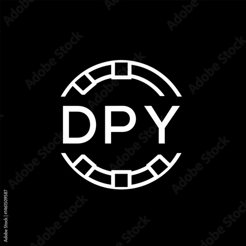WebDPY letter logo. DPY blue image on white background. DPY Monogram logo design for entrepreneur and business. DPY best icon.
