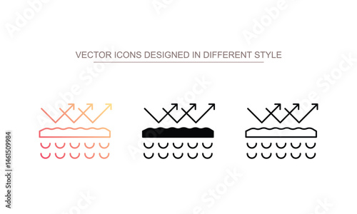 Skin protect icon design with white background stock illustration