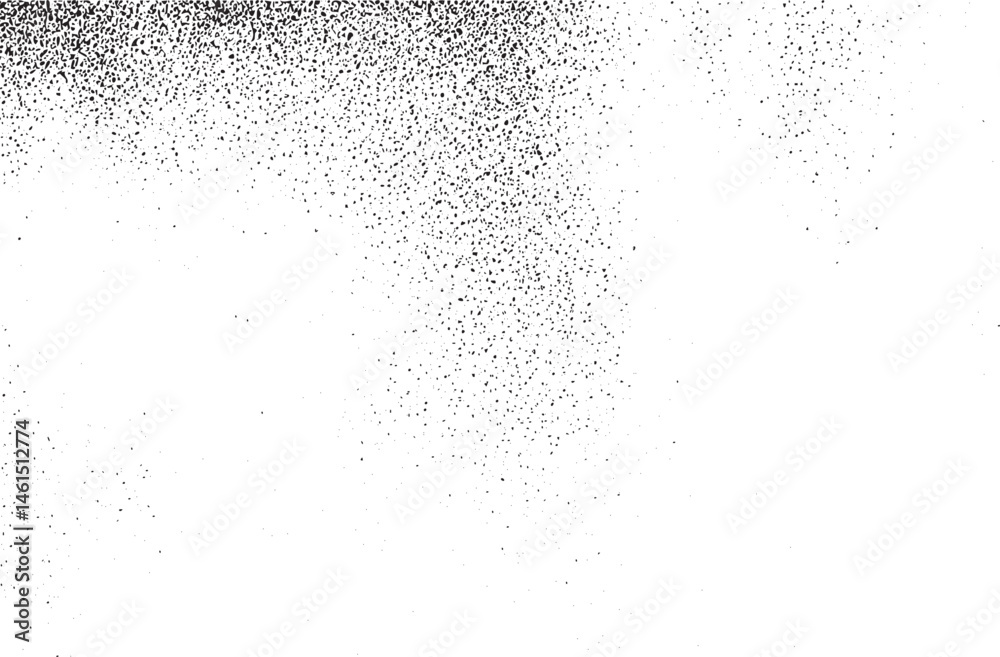A scattering of white particles creates a dynamic abstract background.