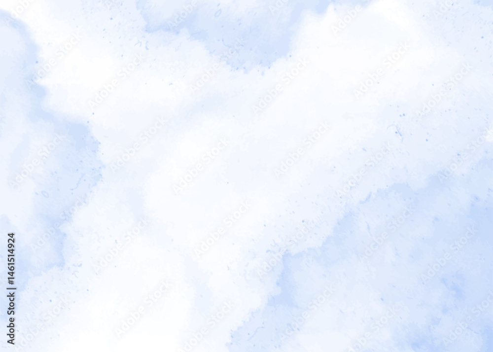Light blue watercolor abstract background texture, cloudy sky illustration Light blue watercolor abstract background texture, cloudy sky illustration