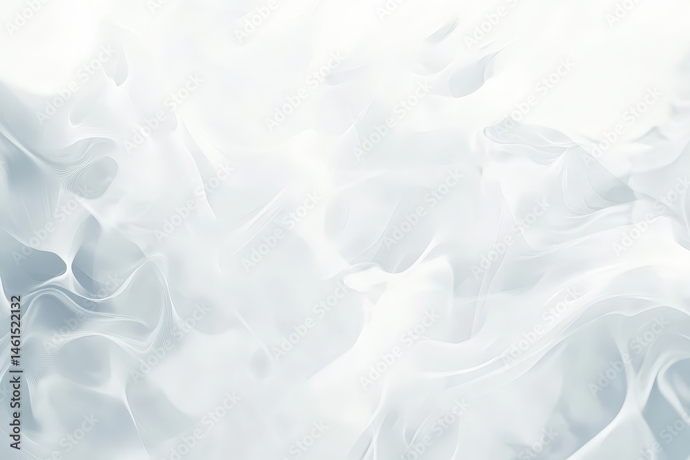 Fototapeta premium Abstract, ethereal design with flowing, light gray forms.