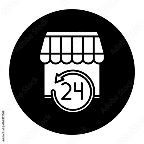 24 Hrs Open Icon