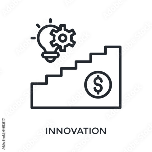Innovation Icon Outline Style. Vector Illustration For Graphic Design