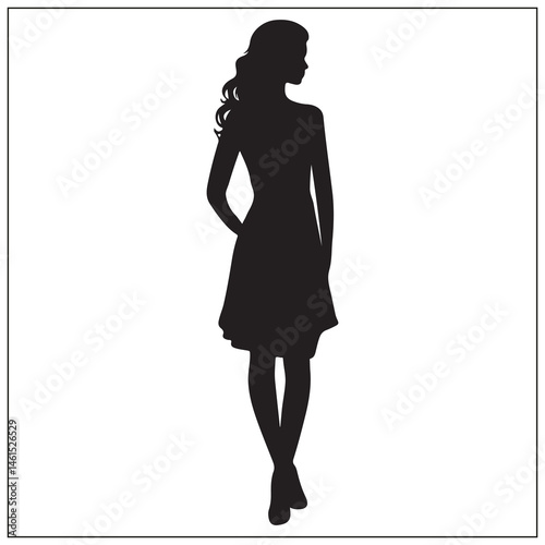 silhouette of a female body