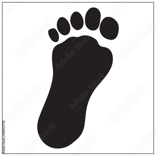 silhouette of a footprint
