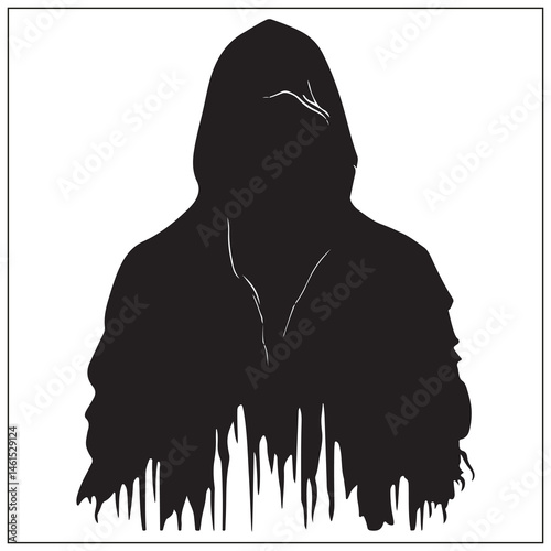 silhouette of a ghostface