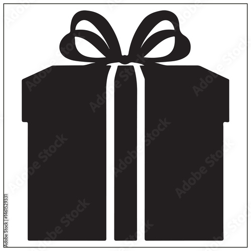 silhouette of a gift