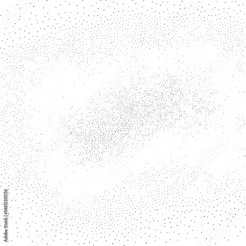 A dense scattering of small dark dots covers a white background.