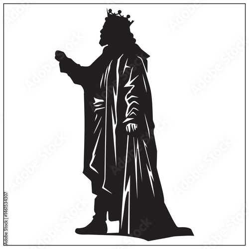 silhouette of a king