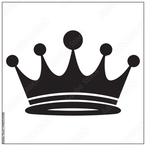 silhouette of a king crown